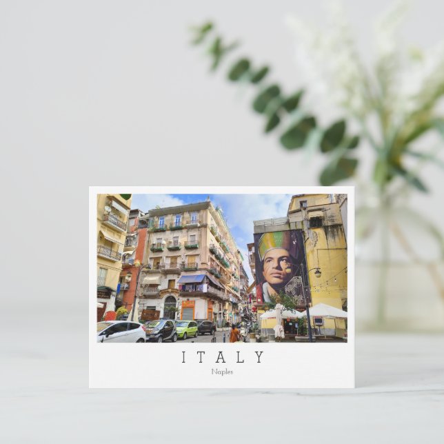 Nápoles, capital da Campânia, Itália Cartão postal (Em pé/Frente)