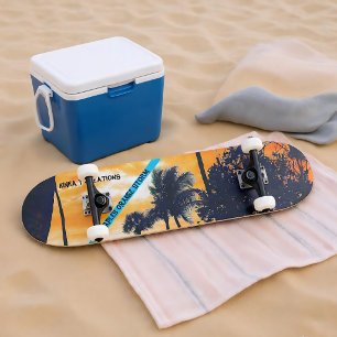 Nápoles Laranja Tempestade 7/8" Skateboard Deck