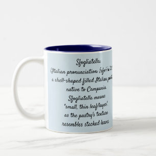 Napoletana de Sfogliatella - caneca de dois tons