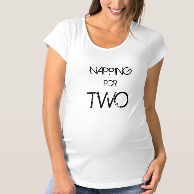 Napping para a camisa de maternidade de dois (Frente)