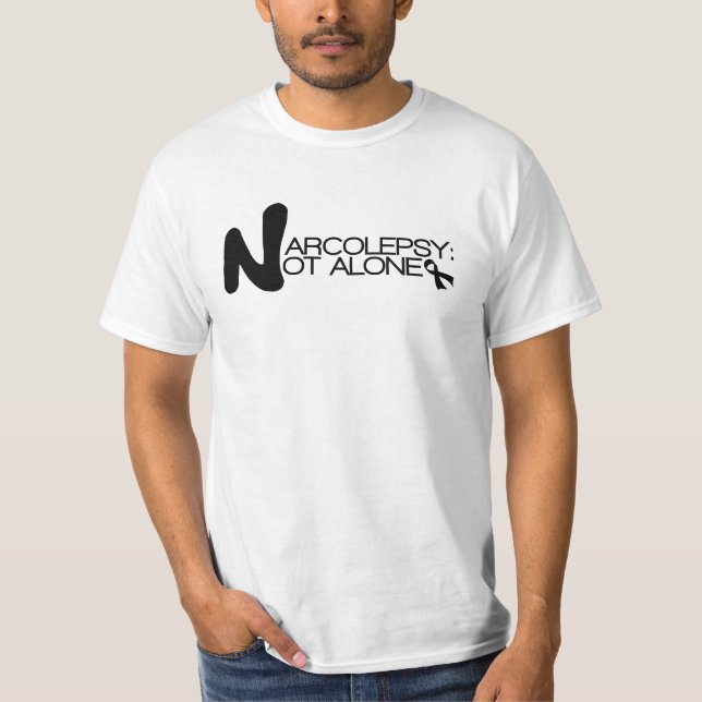 NARCOLEPSY: NÃO t-shirt básico de ALONE™ (Frente)