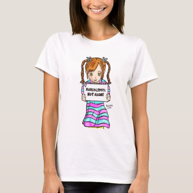 NARCOLEPSY: NÃO t-shirt da menina do divertimento (Frente)