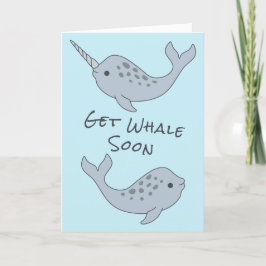 Narwhal obtem o cartão da baleia logo
