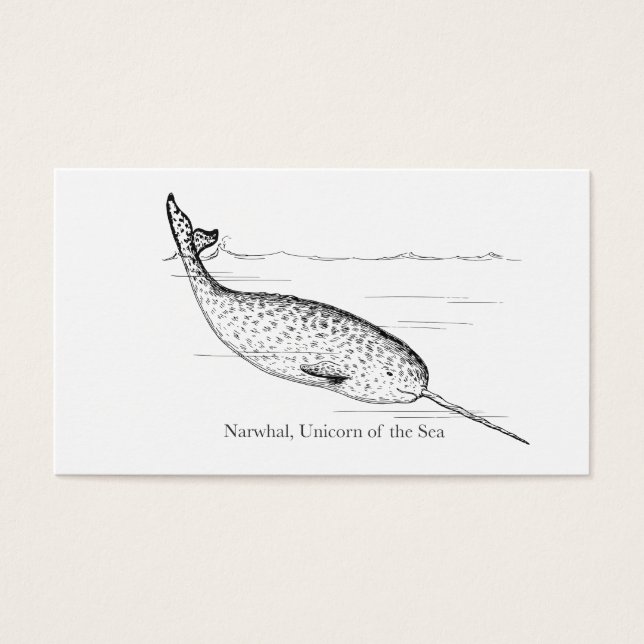 Narwhale Unicórnio do Mar (Frente)