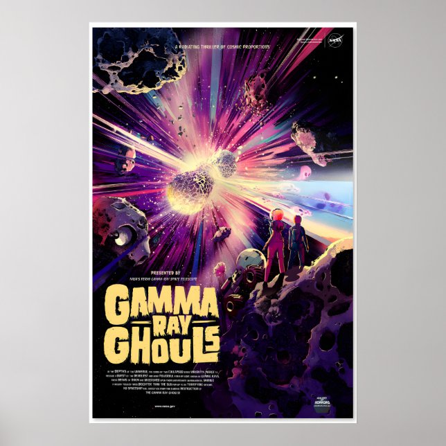 NASA Space Horror Movie Style Poster - Gamma Ray (Frente)