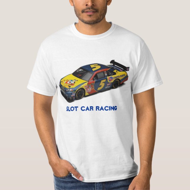 Nascar #5 Slot Car Racing T-Shirt (Frente)