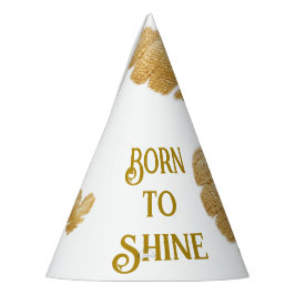 Nascer a Chapéus de Festa Branca Brilhante