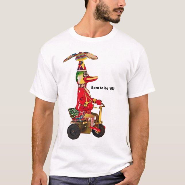 Nascer a ser t-shirt selvagem (Frente)