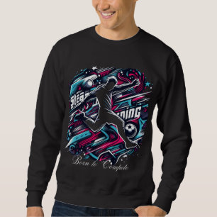 Nascer de competir com camiseta desportiva - Atlét