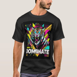 Nascer de dominar - Desenho de camiseta Neon de Ti