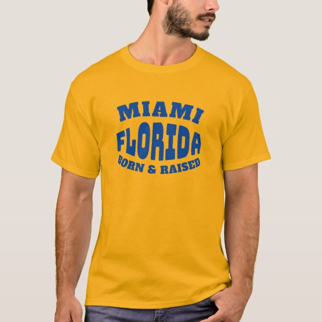 Nascer de Miami Flórida e T-Shirt Aumentado (Frente)