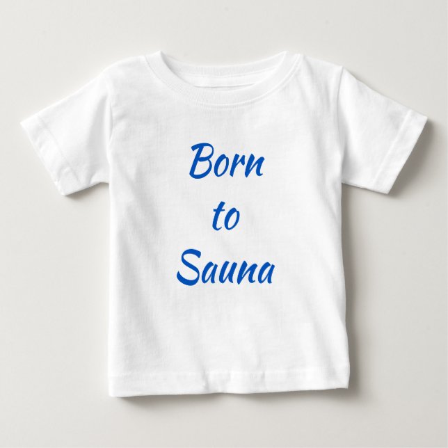 Nascer de Sauna - Camisa de Bebê Finlandesa (Frente)