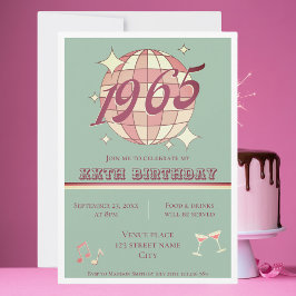 Nascer do convite de aniversário Vintage em 1965