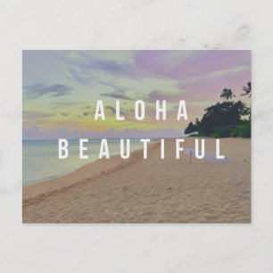 Nascer do sol em Haena Aloha Belo Cartão Postal