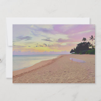 Nascer do sol em Haena Aloha Belo Cartão Postal