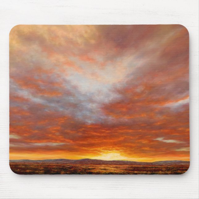 Nascer do sol inspirado Mousepad (Frente)