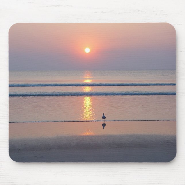 Nascer do sol Mousepad do oceano de Daytona Beach (Frente)