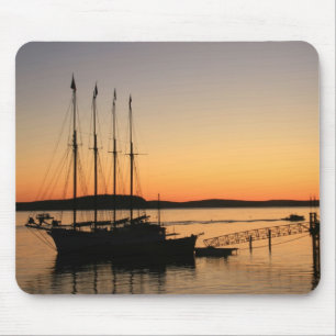 Nascer do sol Mousepad do porto do bar