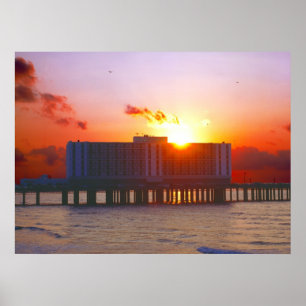 Nascer do sol nos impressões do hotel da capitân