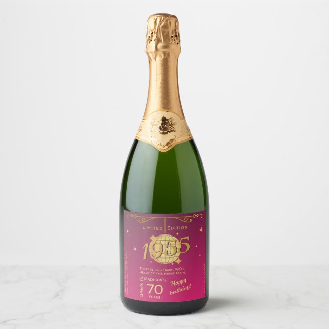 Nascer do sortido de vinho de festa de aniversário (Frente)