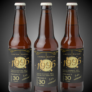 Nascer em 1995 da etiqueta de cerveja preta aniver