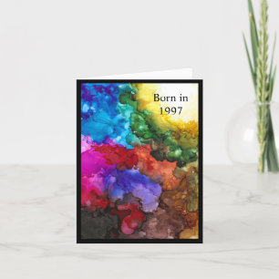 Nascer em 1997 Cartão de Fatos Divertidos de Anive