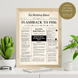 Nascer em jornal divertido de 1956