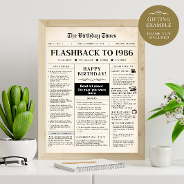 Nascer em jornal divertido de 1986