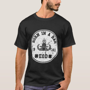 Nascer EOD Num Camisa De Veterano Militar Bar