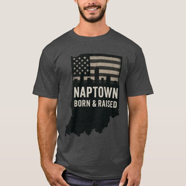 Nascer Naptown e Camisa T Levantada (Frente)