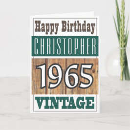 Nascer no cartão de saudações de 1965