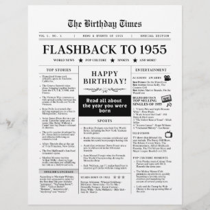 Nascer no jornal Mock 1955 preto e branco