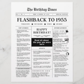 Nascer no jornal Mock 1955 preto e branco