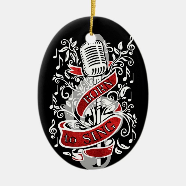 Nascer para cantar enfeites de natal (Frente)