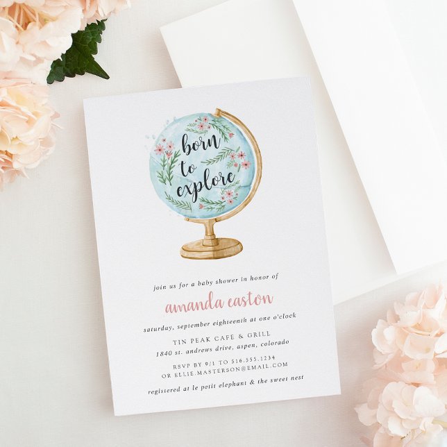 Nascer para explorar o convite para o Chá de frald (Criador carregado)