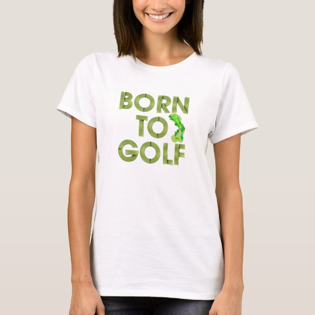 NASCER SUPERIOR a T-Shirts de Golfe (Frente)