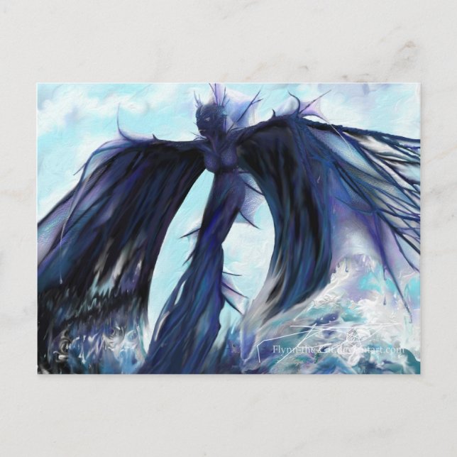 Nascido em água (fechado) - cartão postal (Frente)