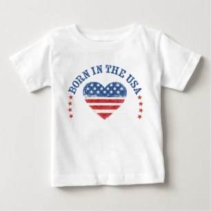 Nascido nos EUA BodySuit e Camiseta para Bebê