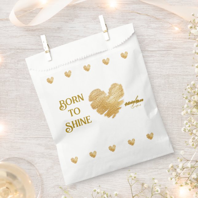 Nascidos para Brilhar Sacolas Favor Branco (Cortado)
