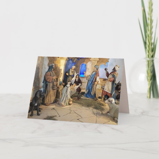nascimento do cartão de saudação jesus (Frente)