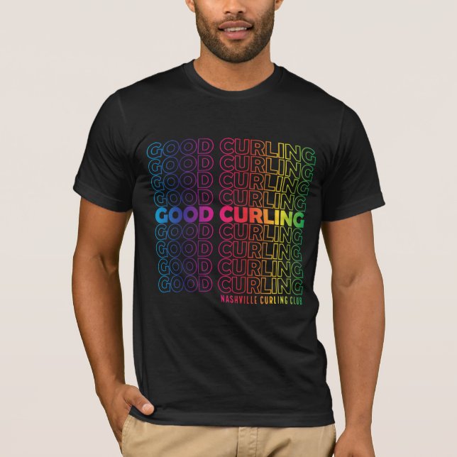 Nashville Curling Club Pride T-Shirt (Frente)