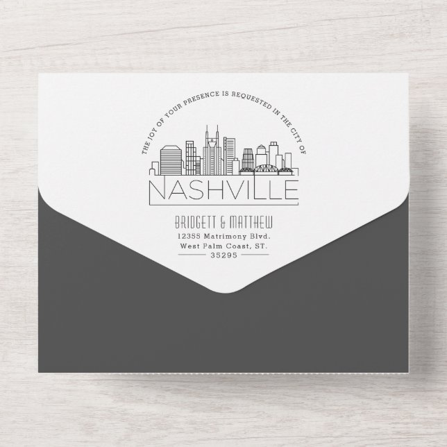 Nashville Deco Skyline Wedding (Back)