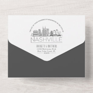 Nashville Deco Skyline Wedding