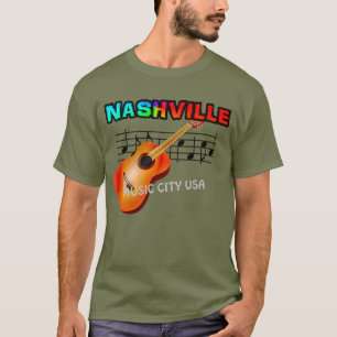 Nashville Music City — Camisa masculina