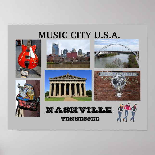 Nashville, Poster do Tennessee (Frente)
