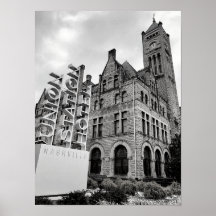 Nashville poster preto e branco