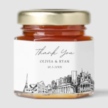 Nashville Wedding Skyline Obrigado Querido