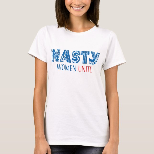 Nasty Women Unite Jersey T-Shirt (Frente)
