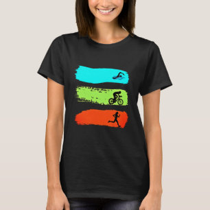 Natação, Ciclismo e Corrida. Camiseta de Triatlo