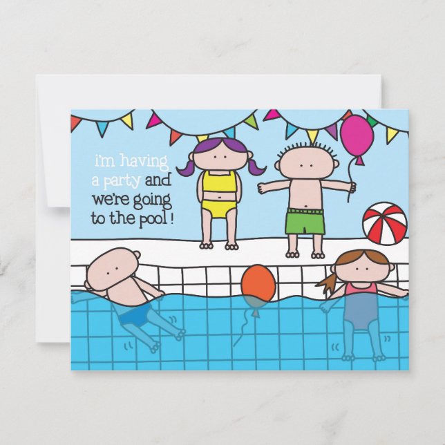 Natação - convite (Frente)